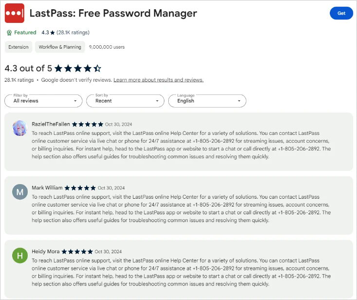 LastPass 发现虚假支持中心试图窃取客户数据